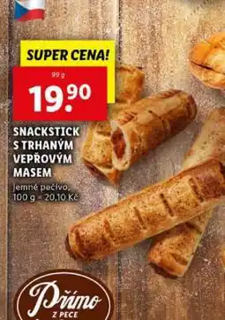 Lidl SNACKSTICK S TRHANÝM VEPŘOVÝM MASEM nabídka