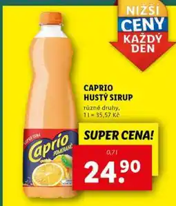 Lidl CAPRIO HUSTÝ SIRUP nabídka