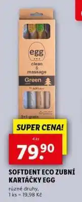 Lidl SOFTDENT ECO ZUBNÍ KARTÁČKY EGG nabídka