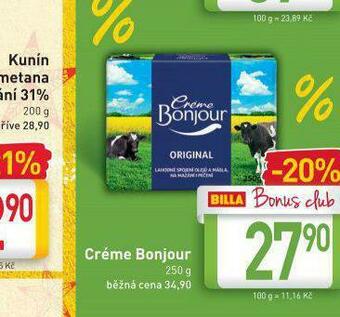 Billa Créme bonjour nabídka