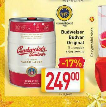 Billa Pivo budweiser budvar original nabídka