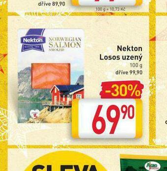 Billa Nekton losos uzený nabídka