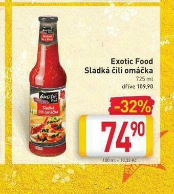 Billa Exotic food sladká čili omáčka nabídka
