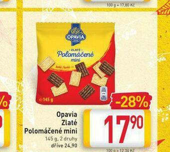 Billa Opavia zlaté polomáčené mini nabídka