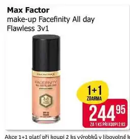 Teta Max Factor make-up Facefinity All day Flawless 3v1 nabídka