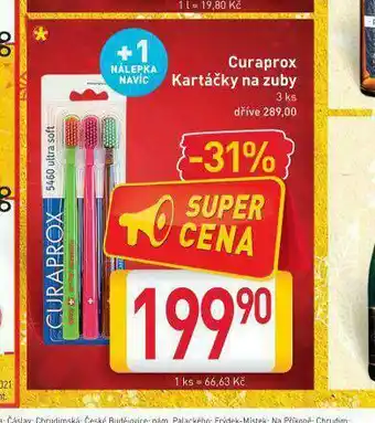 Billa Curaporx kartáčky na zuby nabídka