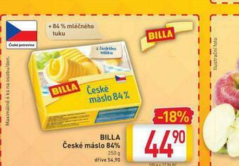 Billa Billa české máslo 84% nabídka