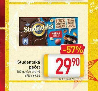 Billa Orion studentská pečeť nabídka