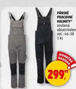 Penny Market PÁNSKÉ PRACOVNÍ KALHOTY zesílená oblast kolen, vel.: 46-58, 1 ks nabídka
