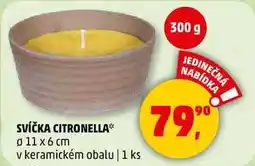 Penny Market SVÍČKA CITRONELLA prumer 11 x 6 cm v keramickém obalu, 1 ks nabídka
