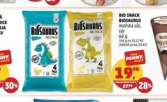 Penny Market Bio snack biosaurus nabídka