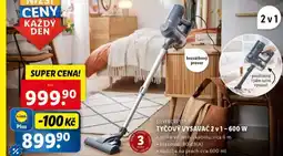 Lidl Tyčový vysavač 2v1 / 600 w nabídka