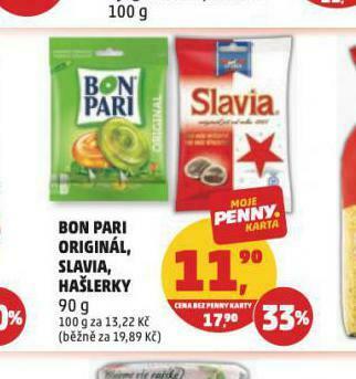 Penny Market Bon pari originál, slavia, hašlerky nabídka