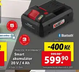 Lidl Smart akumulátor 20 v / 4 ah nabídka