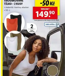 Lidl Vroubkované tílko nabídka