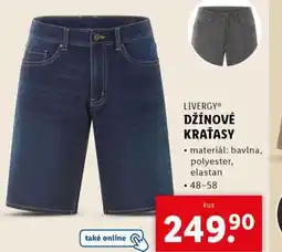 Lidl Džínové kraťasy nabídka
