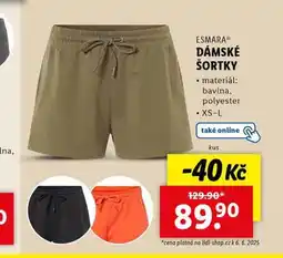 Lidl Dámské šortky nabídka