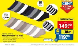 Lidl Nízké ponožky nabídka