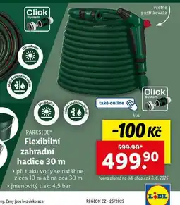 Lidl Flexibilní zahradní hadice 30 m nabídka
