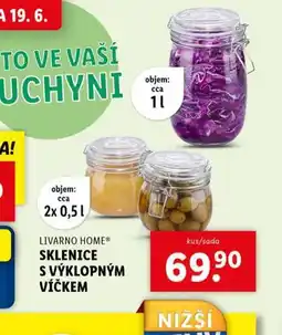 Lidl Sklenice s výklonpným víčkem nabídka