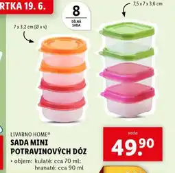 Lidl Sada mini potravinových dóz nabídka