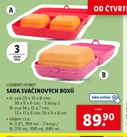Lidl Sada svačinových boxů nabídka
