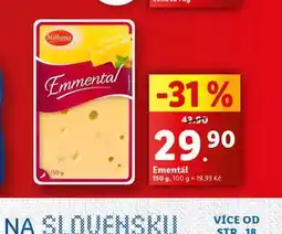 Lidl Ementál nabídka