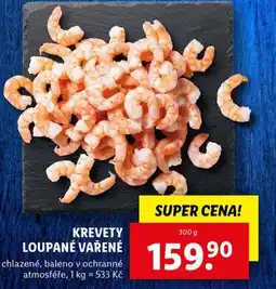 Lidl Krevety koupané vařené nabídka