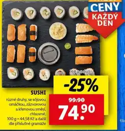 Lidl Sushi nabídka