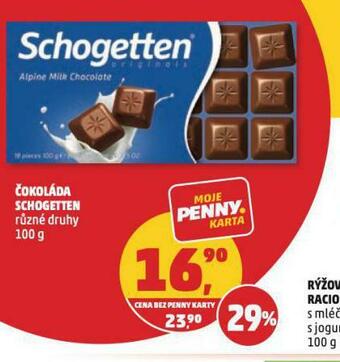 Penny Market Schogetten čokoláda nabídka