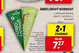 Lidl Zmrzlinový kornout nabídka