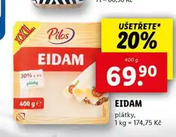 Lidl Eidam plátky nabídka