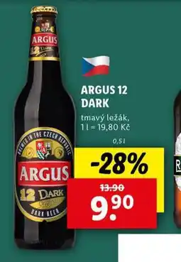 Lidl Pivo argus 12 dark nabídka