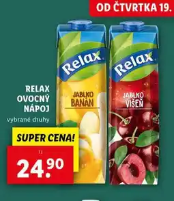 Lidl Relax ovocný nápoj nabídka