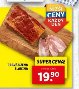 Lidl Pravá uzená slanina nabídka