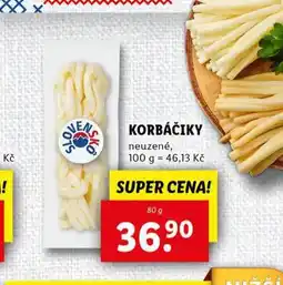 Lidl Korbíčiky nabídka