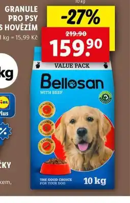 Lidl Bellosan granule pro psy nabídka