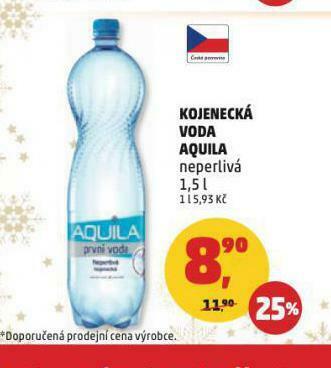 Penny Market Aquila kojenecká voda nabídka
