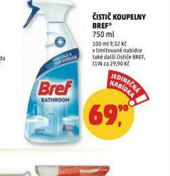 Penny Market Bref čistič koupelny nabídka