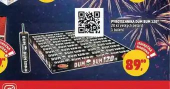 Penny Market Pyrotechnika dum bum 120 nabídka