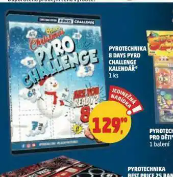 Penny Market Pyrotechnika 8 days pyro challenge kalendář nabídka