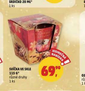 Penny Market Svíčka ve skle nabídka