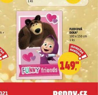 Penny Market Fleecová deka nabídka