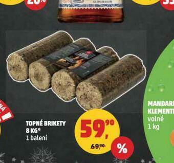 Penny Market Topné brikety nabídka