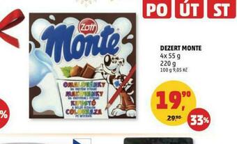 Penny Market Dezert monte nabídka