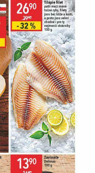 Globus Tilápie - filet nabídka
