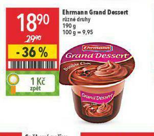 Globus Ehrmann grand dessert nabídka
