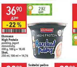Globus Ehrmann high protein nabídka