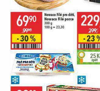 Globus Nowaco filé porce nabídka