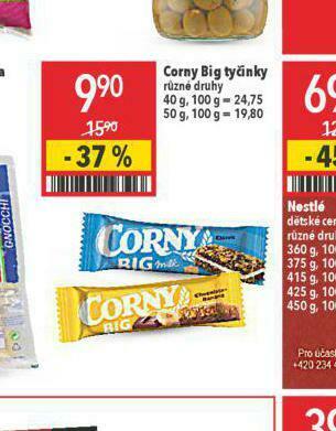 Globus Corny big tyčinky nabídka